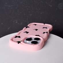 Butterfly Cute Cartoon Bow Phone Case Compatible With Samsung Galaxy A/S/FE/Plus/Ultra, Compatible With Xiaomi Note POCO, Reno , Honor, Hot Spark, Moto | Polka Dot Pastel Macaron Color, Cream Wave Edge, Full Body Shockproof Protective Cover For Girls Women INS Style - Multicolor - View 6