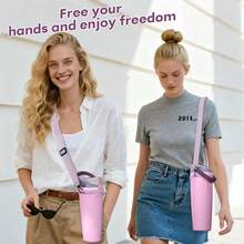 Dây đeo vai có thể điều chỉnh, phù hợp với bình nước 30oz, 40oz, 24oz và 32oz. - Ba lỗ + dây thừng dài 130cm - Xem 6