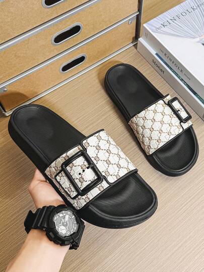 Men's Casual Thick-Sole Slippers - Fashion Flip Flops For Indoor/Outdoor, Sports & Beach Wear, Plus Size 39-47