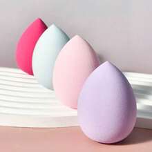 4pcs Makeup Sponge Set, Suitable For All Skin Types, Dry And Wet Use, Easy To Create Perfect Makeup Base, Applicable For Cream, Powder And Liquid Cosmetics. Ideal For Room Decor, Vanity Table, Travel, Bedroom Placement, And More. A Great Christmas Gift Choice, Essential Makeup Tool, Perfect Present For Beauty Lovers, Suitable For Gifting, Travel Essentials, And Various Scenarios. - Multicolor - View 4