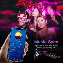 AKIX Smart SMD 5050 LED Strip Lights With Remote App Control, Flexible Strip, Diode Lamp, TV Backlight, Game Room, Home Decor - 5m - View 4