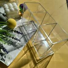 极简家居收纳盒，立方体化妆刷架及小物件收纳盒 - 方形三格收納盒 - 查看 2