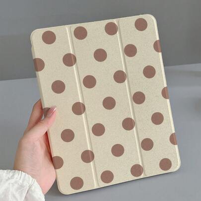 1个极简波点TPU保护壳，兼容iPad 7/8/9、Air 5/4/3（第九代）、10.2英寸、Pro 11英寸（A16 2025）（第十代），带支架