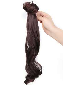 Synthetic Claw Clip Style Long Wavy Ponytail Hair Extension - 16-Inch Claw Clip Hair Accessory, Suitable For Women's Daily Use, Easy To Wear. Summer Outfits Hair Clips Beach Hair Claws - Multicolor - View 10