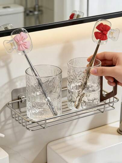 2pcs Cute Bow-Shaped Toothbrush Head Covers, Portable Protective Cases, Freshen Breath, Transparent Plastic Design, Suitable For Travel And Daily Use, Bathroom Accessories | Transparent Design,Portable Design For Easy Carrying, Dustproof Toothbrush Head Cover For Travel,The Best Gift For Lovers, Friends, Family, Teachers, Travel Enthusiasts,Must-Have For Home,Dorm
