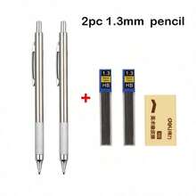 Mechanical Pencil Set 0.3 0.5 0.7 0.9 1.3 2.0mm Full Metal Art Drawing Painting Automatic Pencil Adjustable Pencils, Halloween, Christmas Eve, And New Year Gifts For Office School Supply - S - View 10