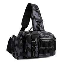 Fishing Backpack Tackle Lure Box Gear Storage Fanny Pack Rod Holder Shoulder - Multicolor - View 4