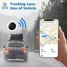 GPS Tracker For Car,Mini Trackers Device With Weatherproof Magnetic Case-No Monthly Fee-Best Hidden GPS Trackers,Anti-Lost Device,Works With Apple Find My Gift - Black - View 7