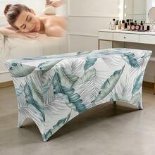 Ga trải giường massage spa 6FT co giãn, ga trải giường nối mi, ga trải giường salon làm đẹp với họa tiết lá cọ nhiệt đới, họa tiết bướm thanh lịch, họa tiết cành cây tối giản, chống nhăn, chất liệu mềm mại cho spa và massage. - Nhiều màu - Xem 9