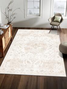 Faux Cashmere Area Rugs For Bedroom, Bohemian Style, Rugs Living Room, 1 Count Home Decor Carpet, Washable Runner Rug, Mat Home Decor For Kitchen, Bathroom, Dining, Fluffy And Simple, Create A Unique, Niche, And Cozy Vibe - Beige - View 12