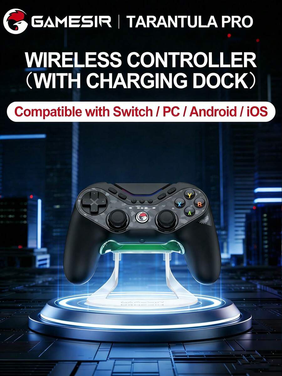 Tay cầm chơi game GameSir-T3 Pro "Cửu Vĩ Hồ", Phiên bản cơ bản | Phiên bản cao cấp, Màu đen - Xem 1