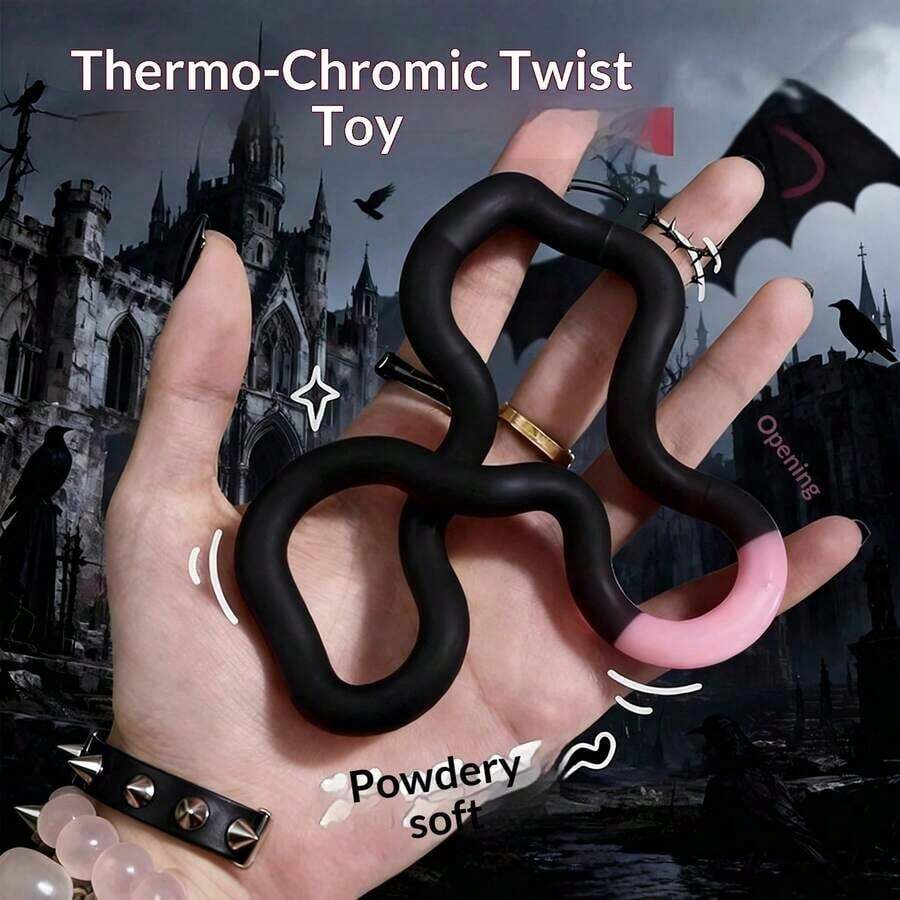 Trending Decompression Toy , Official Thermo-Sensitive Color Changing Butterfly Stress Relief Fidget Toy, Perfect Gift For Birthday, Holiday, Halloween, Christmas, Gamer, Easter YMTG - 溫度變化扭橙 - 查看 1