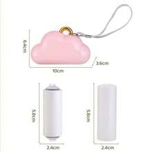 1Pc Cloud Shape Lint Roller, Portable Reusable Pet Hair Remover With Hanging Strap, 3 Colors Optional - Cloud Hair Removal Device - View 6