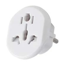 Portable International Power Adapter For Travel, Universal Input To European Outlet (Germany, France, Korea), 250V Home & Office Essential - EU E Type Plug(220-240V) - View 6