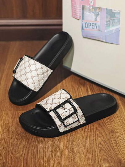 Pantuflas de moda para hombres, sandalias casuales de punta abierta resistentes al desgaste, adecuadas para interiores, exteriores, playa, ducha, caminar, baño, zapatos para el hogar. Zapatos casuales cómodos para exteriores, pantuflas livianas antideslizantes para interiores, sandalias transpirables, zapatos para uso diario en exteriores (Patrón asimétrico)