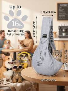 Breathable Pet Backpack With Wide Straps - Versatile Crossbody Bag Suitable For Both Men And Women, Ideal For Vacations And Camping. - Multicolor - View 6