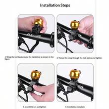 1PC Bicycle Mini Ball Bell Retro Mini Quick Release Copper Bell Mountain Bike Horn Bicycle Riding Bell Equipment - Multicolor - View 8