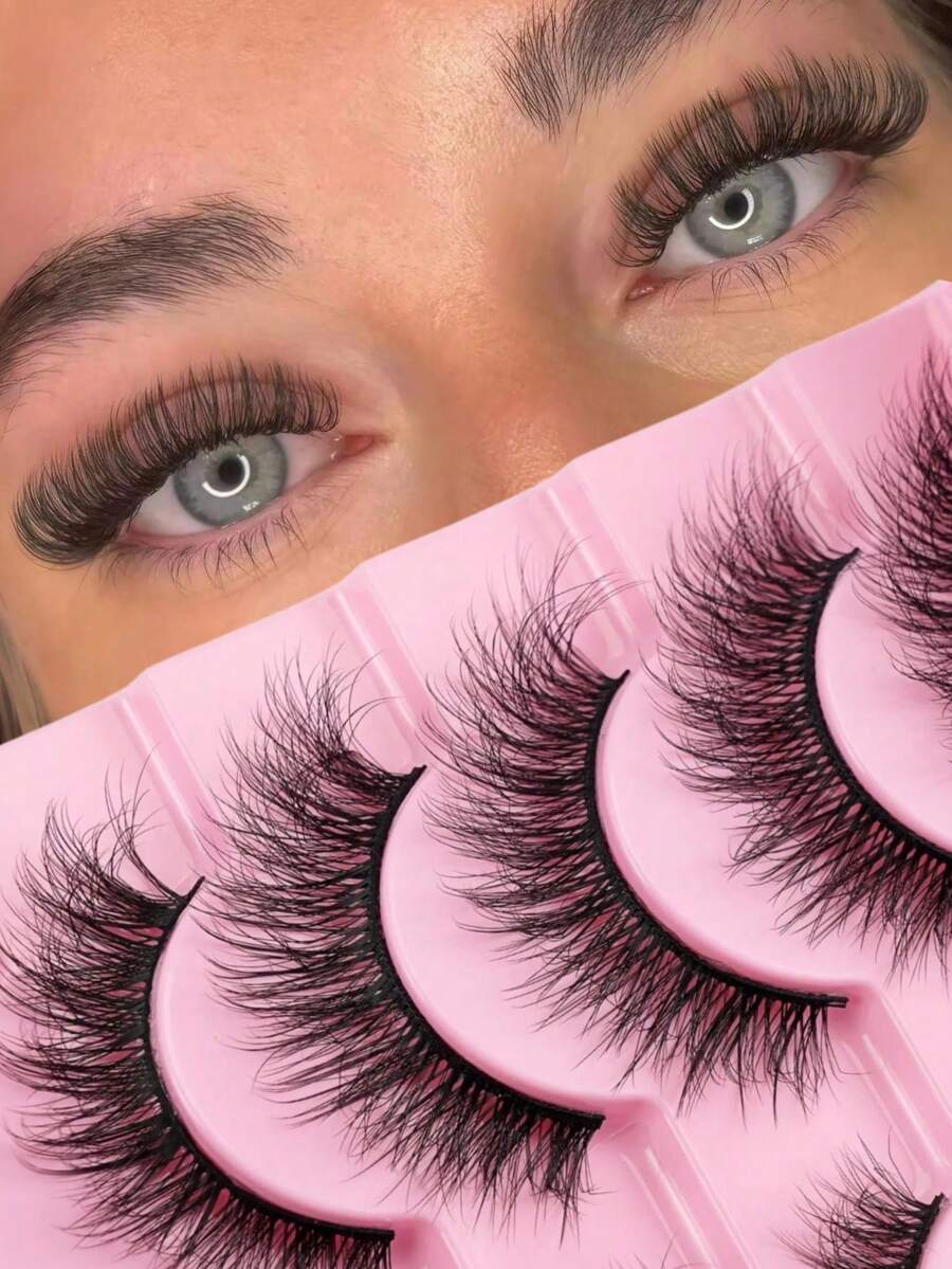 10 paia di ciglia finte a forma di occhio di gatto W11, ciglia 3D con curvatura D, lunghezza mista da 6 a 14 mm con effetto stratificato, texture morbida facile da indossare. Nessuna abilità professionale necessaria, particolarmente adatte per principianti, trucco fai-da-te rapido che fa risparmiare tempo, adatte per pendolarismo quotidiano, feste ed eventi, riutilizzabili, ottimo regalo per fidanzate e vacanze, accessorio per il trucco pratico ed elegante.