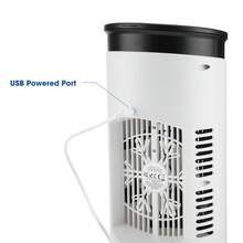 Hailicare Summer Portable Spray Cooling Fan 6 Wind Speeds 6 Speed Timer 7-Color Light Personal Air Cooler Humidifier 2 Ice Packs 300ml Water Tank USB Powered For Home Office - Desk Fan - View 9