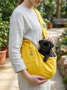 Breathable Pet Backpack With Wide Straps - Versatile Crossbody Bag Suitable For Both Men And Women, Ideal For Vacations And Camping. - Multicolor - View 3