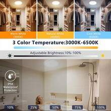 Wireless Motion Sensor Ceiling Light With Remote Control, USB Rechargeable Magnetic Installation LED Night Light Suitable For Bathroom, Garage, Shed, Attic, Basement, Corridor - Rechargeable - View 7