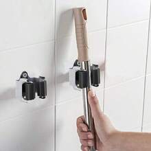 10 Pack Clip Mop Broom Holder Brush Handle-Tool Hanger Wall Mounted Storage Rack New Arrival Fast Shipping UK - A - 查看 3