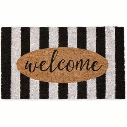Best Selling Floor Mat Durable Natural Outdoor Welcome Doormat - Striped Entryway Mat With Rubber Backing For Porch Or Patio, Hand Wash Solely, Weather Resistant Design, Welcome Mat For Front Door