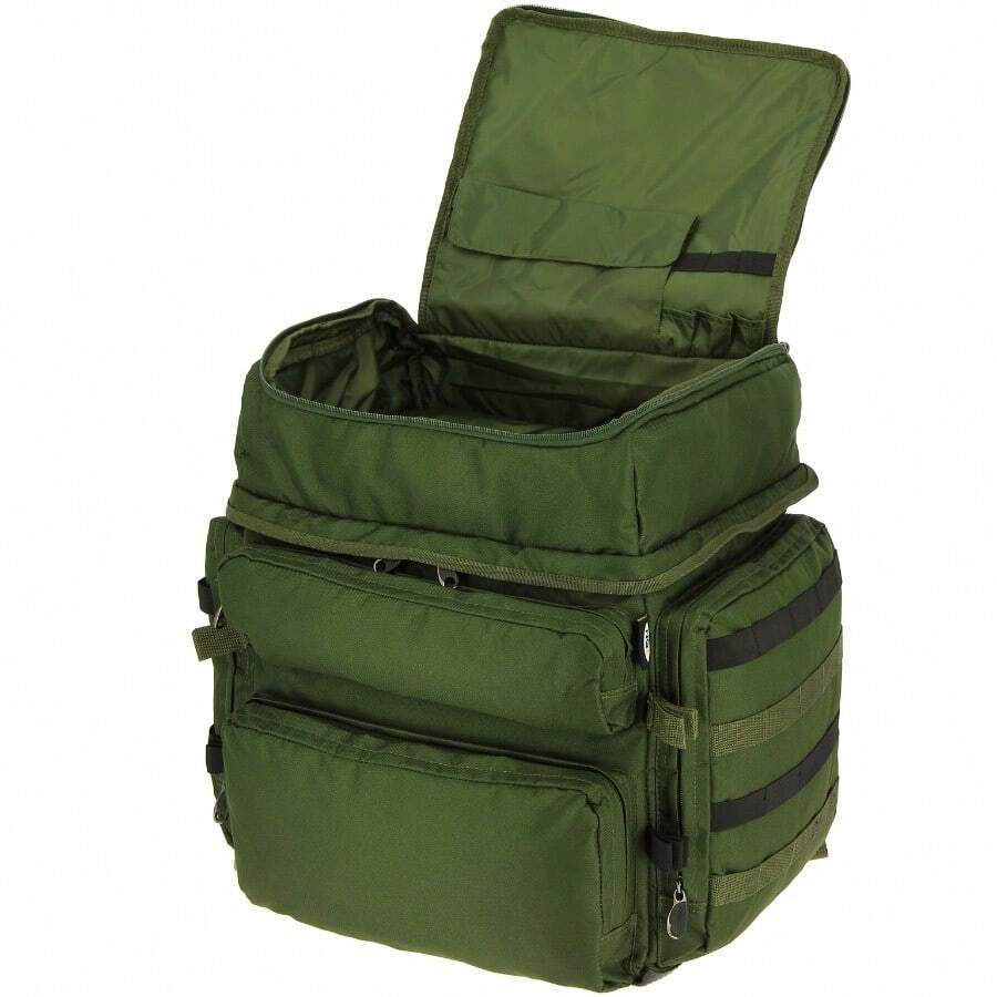 NGT QuickFish 65L Rucksack | 5-Compartment Large Carryall Backpack - Heavy-Duty Fishing & Camping Rucksack - 65L - View 1