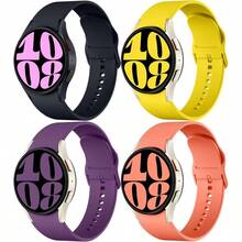 Tương thích với dây đeo Galaxy Watch 7 6 5 4 FE 40mm 44mm, dây đeo silicon liền mạch cho Galaxy Watch 5 Pro 45mm/Galaxy Watch 6 4 Classic 47mm 43mm 46mm 42mm, Unisex - Galaxy 3/4/5/6-20mm - Xem 9