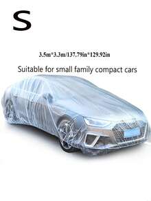 Disposable Universal Car Cover - Transparent PEVA Dust-Proof Scratch-Resistant Car Interior Protection Cover, Lightweight Car Outdoor Shielding Suitable For Garage Storage, Renovation And Painting - A - View 13