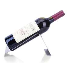 CdyBox Acero Inoxidable Vino Rack Solo Botella de Vino Titular Rack visualización - como en la imagen - Ver 2