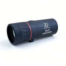 Ống nhòm đơn tiêu cự 8x21mm nhỏ gọn, độ phóng đại cao | Thiết kế nhẹ, bền chắc với lớp vỏ cao su, thích hợp cho đi bộ đường dài, cắm trại, ngắm chim, săn bắn, câu cá. - A - Xem 11