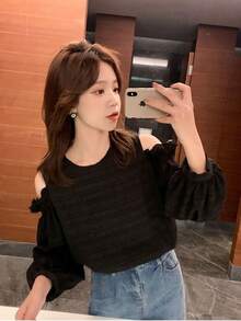 Women Blouses & Shirts - Black - View 5