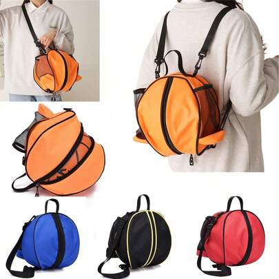 7# Basketball Bag, Portable Basketball Storage Bag Suitable For 6#, 5# Basketballs And Footballs, Handheld Or Backpack
