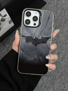 1 ốp lưng điện thoại màu đen và bạc họa tiết hình dơi, tương thích với Apple 17 Pro Max, 17 Pro, 17, 16 Pro Max, 16 Pro, 16, 15 Pro Max, 15 Pro, 15, 14 Pro Max, 14 Pro, 14, 13 Pro Max, 13 Pro, 13, 12, 11, ốp bảo vệ toàn diện cho điện thoại thông minh, unisex - Nhiều màu - Xem 3