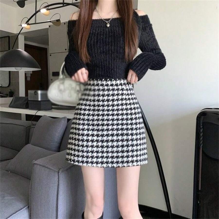 Women Skirts - 블랙 - View 1