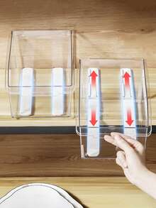 Bộ 2/4 ray trượt ngăn kéo, ray trượt bi cho ngăn kéo, ray trượt hộp đựng đồ, ray trượt ngăn kéo bằng nhựa tự lắp ráp, ray trượt ngăn kéo tủ bếp, ray trượt gắn bên hông êm ái không cần khoan. - Nhiều màu - Xem 4