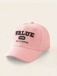 1pc Adjustable Breathable Children Classic Embroidered Baseball Cap, Suitable For Boys And Girls Daily Wear - Embroidered Baseball Cap - View 6