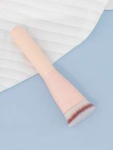 1支004号混合刷，平头歌舞伎粉底刷，合成刷毛，粉色木柄，适用于液体粉底液 - 彩色 - 查看 5