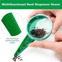 1pc Handheld Seed Spreader Tool, Portable Mini Garden Seeder With 5 Adjustable Dial Settings, Suitable For Small Seeds - 5-speed Seeder - View 2