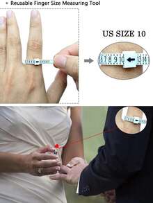 Ring Size Adjuster And Size Measuring Tool, Loose Ring Invisible Width Reducer, Wide Ring Jewelry Protection Fixture, Multiple Width Reducers And Jewelry Size Measuring Devices - Multicolor - View 4