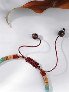 Vòng tay Yoga bằng đá bán quý tự nhiên, vòng tay chữa lành 7 luân xa giúp giảm lo âu, phù hợp cho cả nam và nữ, quà tặng. - Đầy màu sắc - Xem 6