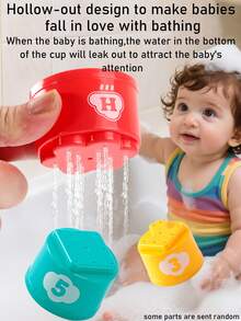 Fun Educational Stacking Cups Toy Cute Hands-On Children Stacking Cups Toy Set Layered Stacking Children Educational Color Toy Classification Stacking Training Toy Role Play Toy Parent-Child Interaction Toy Children Gift Recommendation Stacking Toy Boys Girls Birthday Gift Holiday Gift (Random Color Stacking Cups) - Multicolor - View 10