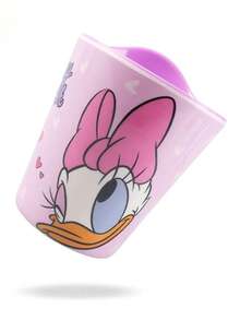 Disney 1个320毫升迪士尼卡通双色密胺水杯，可爱图案防碎牛奶杯，夏季学生饮水杯，家用果汁饮料杯，多功能厨房桌面收纳杯，笔筒，装饰品，可重复使用的派对杯，生日返校婚礼节日礼物 - 彩色 - 查看 9