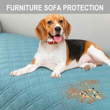 Genina - Funda de Sofá en Forma de L Fundas de Sofá Seccional con Chaise Fundas de Sofá Impermeables y Lavables para Chaise Lounge Derecho en Forma de L Fundas Antideslizantes para Sofás Amigables - Azul claro - Ver 6