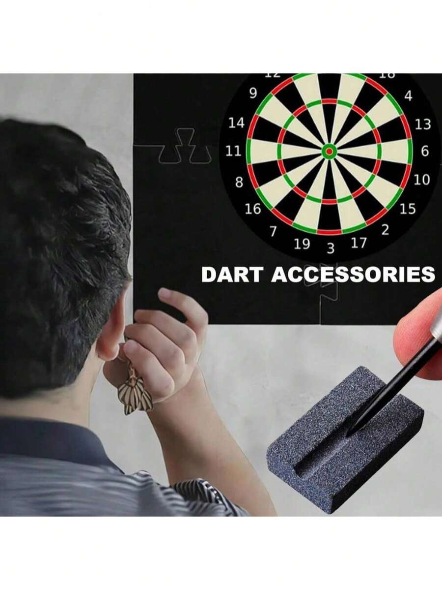 5 piezas Afilador de dardos V-Sharp, Piedra de afilado de dardos V-Sharp, Piedra de afilado Accesorios de juego de dardos Puntas de dardos de metal, Herramienta de dardos, Afilador de dardos, Accesorios de dardos de pulido fácil, Desbarbado, Afilado, Accesorios de dardos de larga duración, Dardos - Multicolor - Ver 1