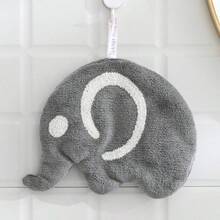 1pc Cute Cartoon Coral Fleece Hand Towel, Absorbent Hanging Hand Towel For Kitchen, Bathroom - Multicolor - View 9