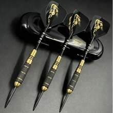 3pcs/Set 22g Professional Metal Arrowhead Set, Suitable For All Skill Levels, Includes Carrying Case, Extra Shafts, Rubber Rings, And 3 Additional Projectiles - Multicolor - View 2