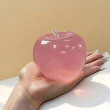 1/2pcs Pink Apple Shaped Stress Relief Toy, Slow Rebound Helps Relieve Anxiety And Improve Concentration, Suitable As Birthday Gift, Party Favor, Holiday Gift, Stocking Stuffer, Gag Gift - Multicolor - View 2
