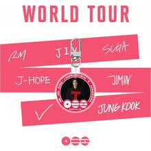 2026 BT/S <ARIRANG> 世界巡演鑰匙圈 (SWIM/ Body To Body/2.0) V JIMIN J-HOPE RM JIN，附個人色彩鑰匙圈、吊飾，適用於衣物、包包、車鑰匙 - 創意可愛派對裝飾 - 彩色 - 查看 10
